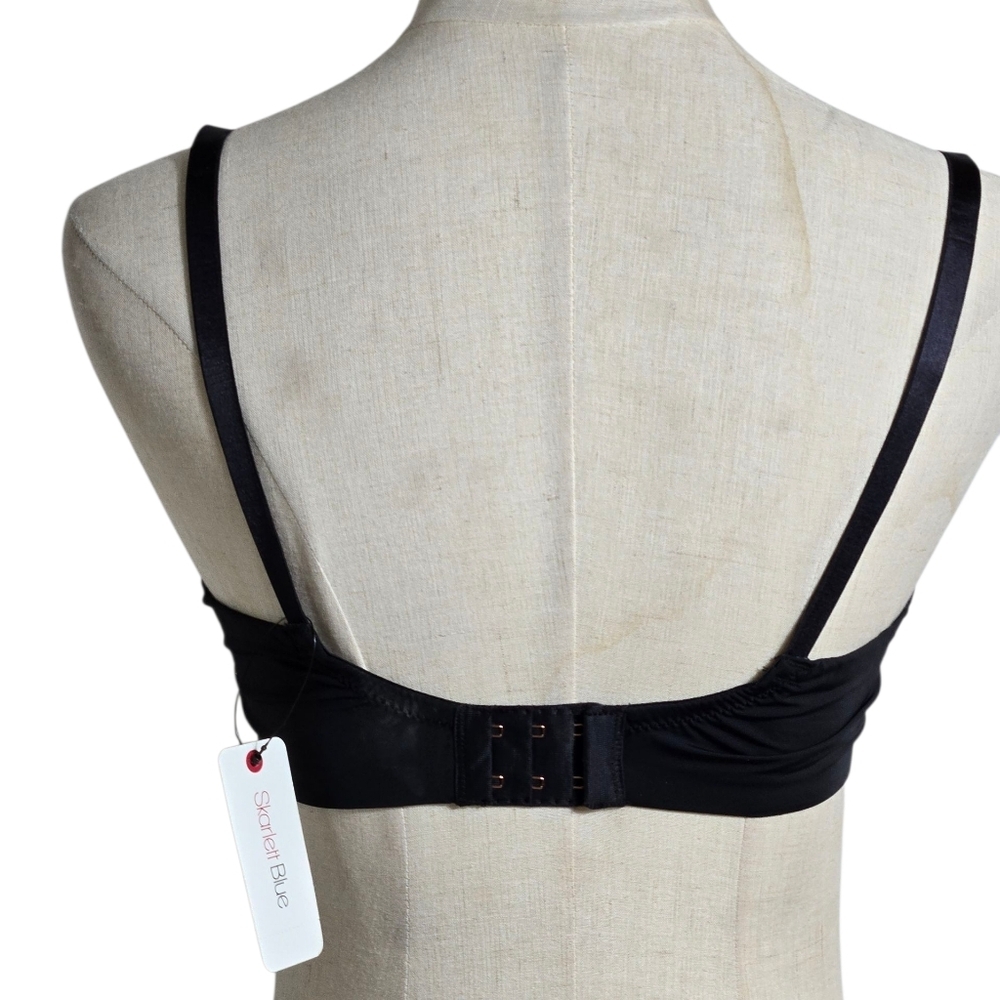 Skarlett Blue Black and Rose Gold Lace Sheer Bra NWT - Picture 3 of 7